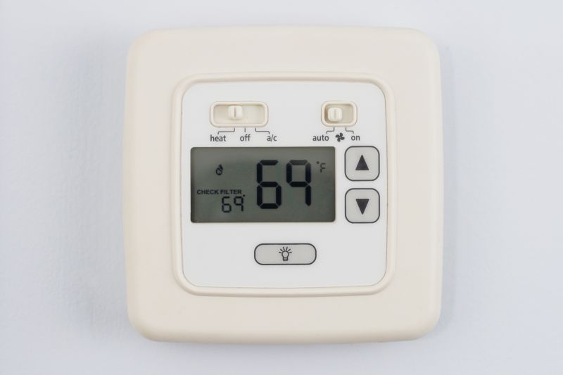 Wired Thermostat in Use